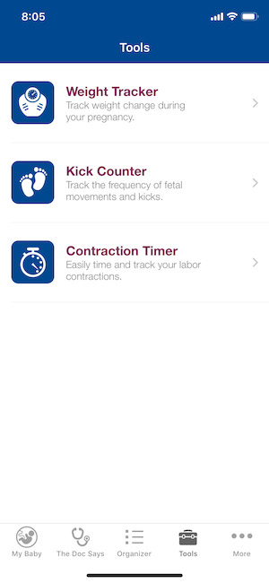 Customer Services | UMC Pregnancy App Screenshot