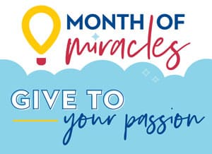 Month of Miracles - Give to Your Passion Logo