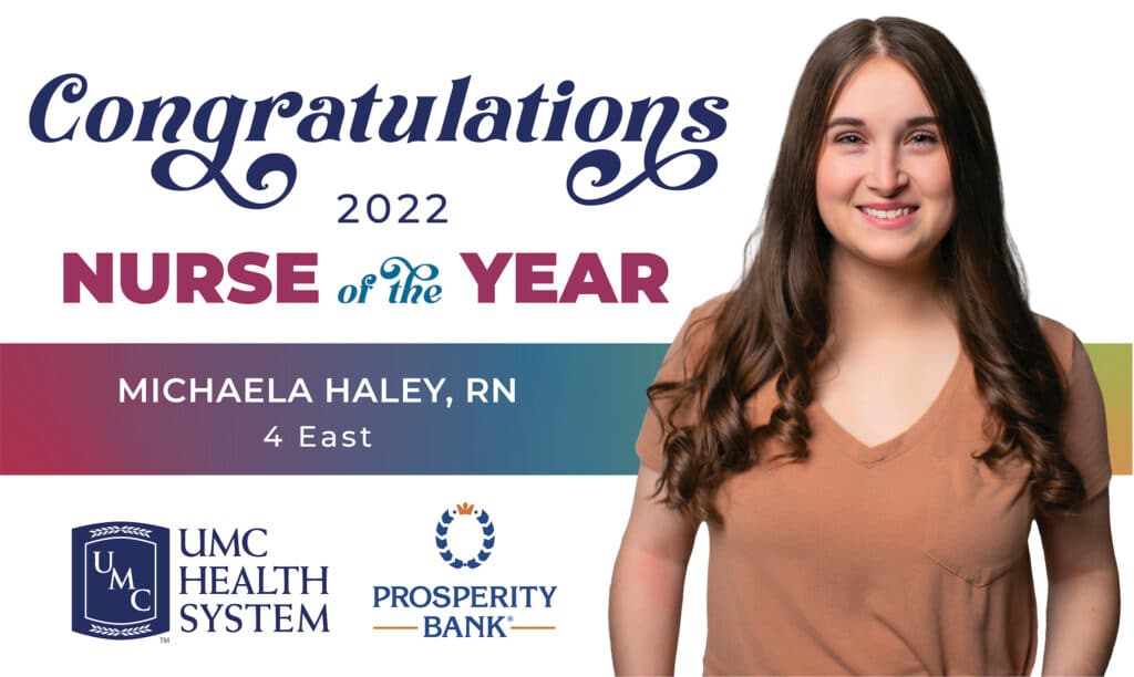 2022 Nurse of the Year - Michaela Haley