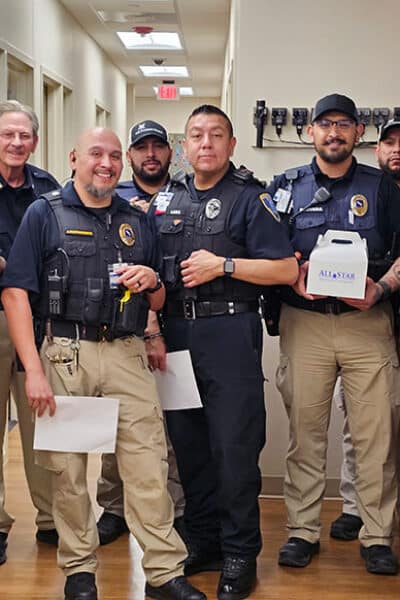 Diego Rivera, Security Officer, Joey Bustamante, Lieutenant, Frank Lara, UMCPD Officer