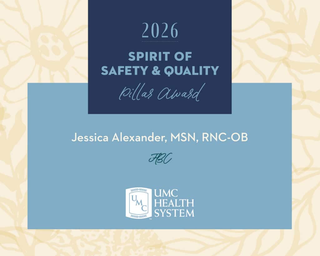 Spirit of Safety & Quality: Jessica Alexander, MSN, RNC-OB
